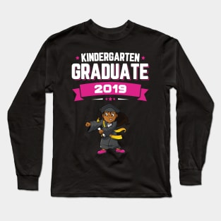 Flossing Kindergarten Graduate Class Of 2019 Girls Long Sleeve T-Shirt